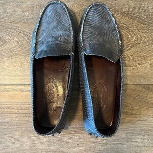 Woman's Tods Leather Gommino Driving Mocs Loafers- Size 9 Womans